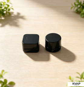 Black 5g Child Resistant Concentrate Glass Jars